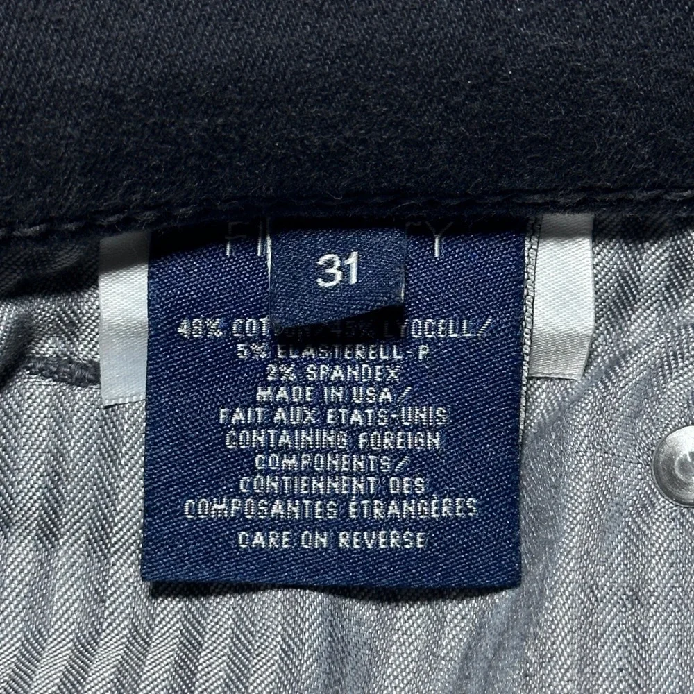 Fidelity Torino Jeans Mens 31x34 Slim Fit Stretch Made in USA Anchor Grey M21397